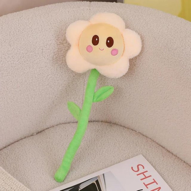 Kawaii Cartoon Simulation Sonnenblume Rose Blume, Plüschtier, 40cm - Bild 1