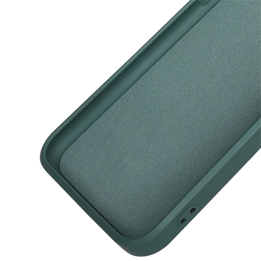 Matte Silikon Handyhülle für Samsung A12 A22 A32 A42 A52 A72 5G M12 M22 in Grün mit Kameraschutz - Bild 2