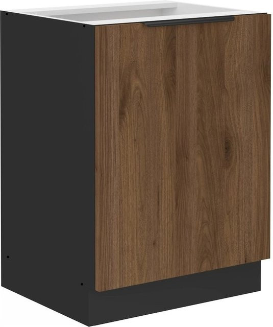 Küchenunterschrank MONZA in Okapi Nußbaum, Breite: 60 cm - Bild 1