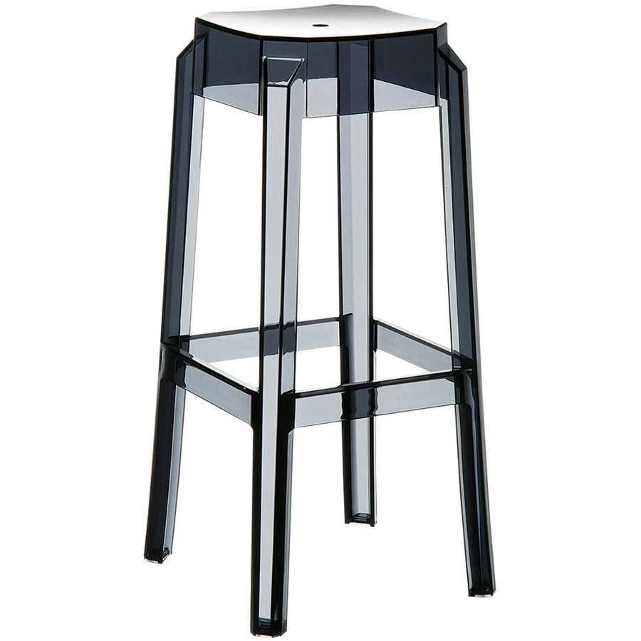 DELUKE Barhocker NUMIR Barstuhl aus Kunststoff in Schwarz, B/T/H: 36 x 36 x 75 cm - Bild 2