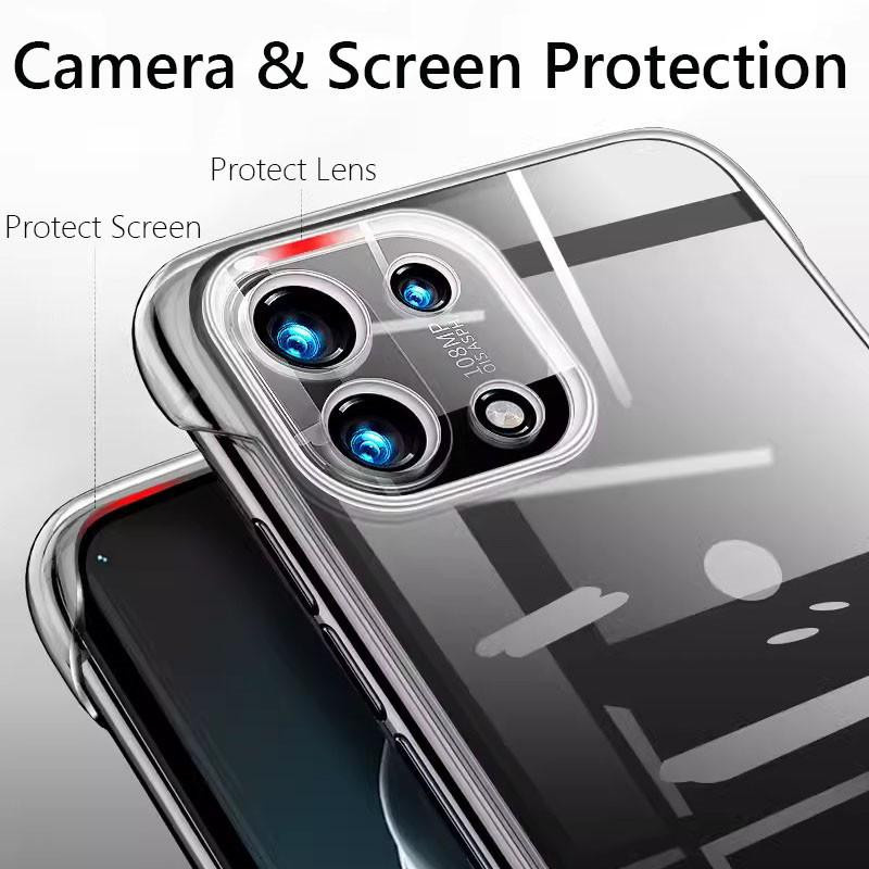 Stoßfeste und transparente Handyhülle mit harter Rückseite für Xiaomi Mi 11 Lite und Mi 11 Ultra - Bild 3