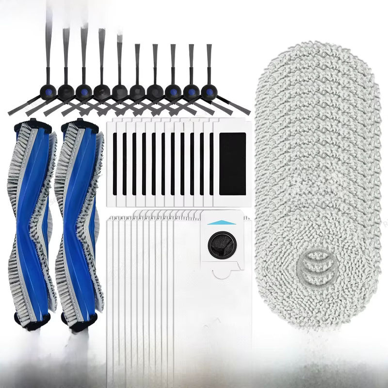 OSSIEAO Zubehör-Set für Ecovacs Deebot T30S, T30S Pro, T30S Pro Omni und T30S Combo mit Hauptseitenbürsten, Filtern, Mopps und Staubbeuteln, Multicolor - Bild 2