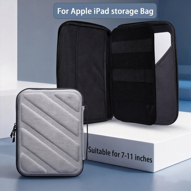 Stoßfeste und wasserdichte EVA-Aufbewahrungstasche als Schutzhülle für Apple iPad und Tablet PCs von 7 bis 11 Zoll - Bild 1