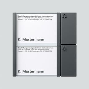 Siedle Funktionsmodul Tasten-Modul dgr/gli TM 612-2 DG in Grau - Bild 1