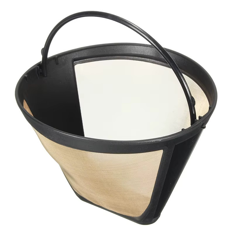 Arshen Kaffeefilter Permanent aus Gold-Mesh mit Griff für 10-12 Tassen - Bild 5