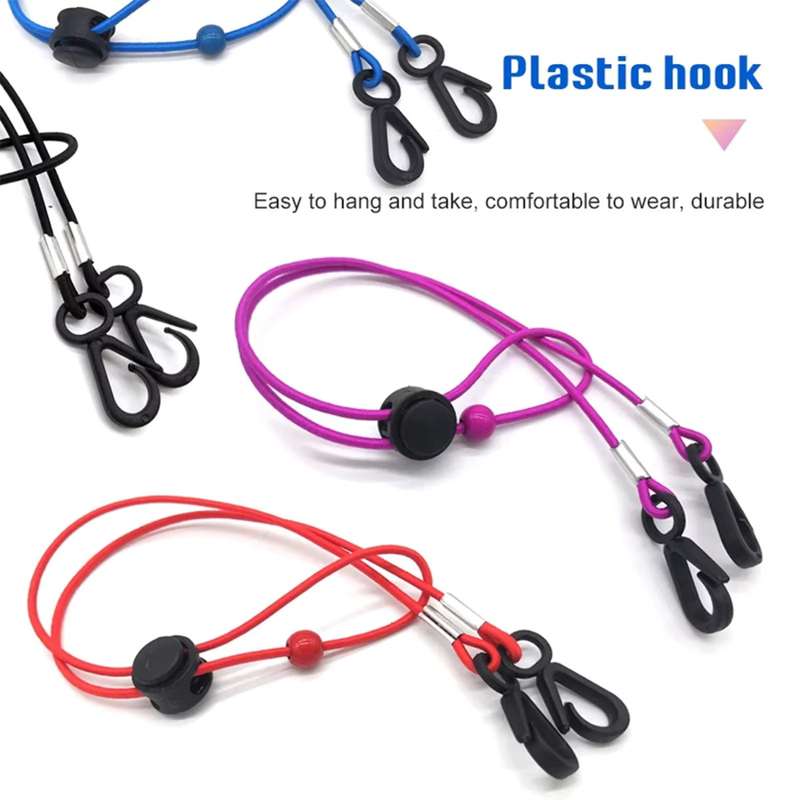 Verstellbares Telefon-Lanyard in Bunt als Anti-Lost-Sicherheitsgurt mit Schlüsselbund-Halterung, Länge: 60 cm - Bild 2