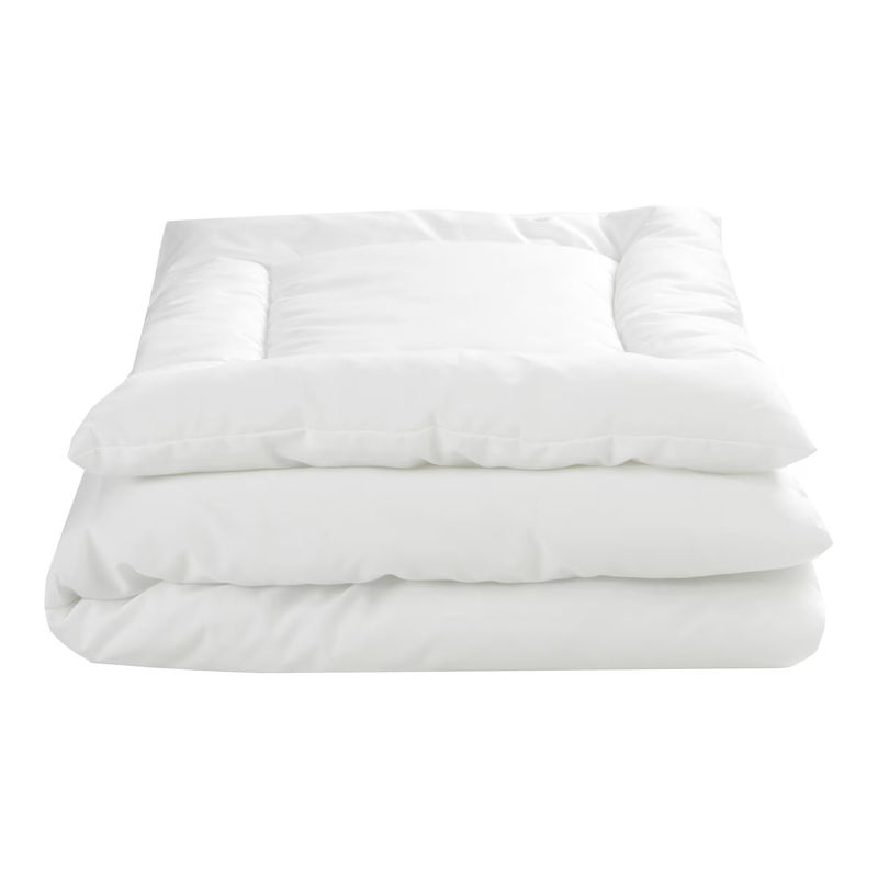 Julius Zöllner 2-tlg. Steppbett-Set Hygiena in Weiss mit Steppdecke und Flachkissen, 3.5 TOG, B/H: 80 x 80 cm und 35 x 40 cm - Bild 3