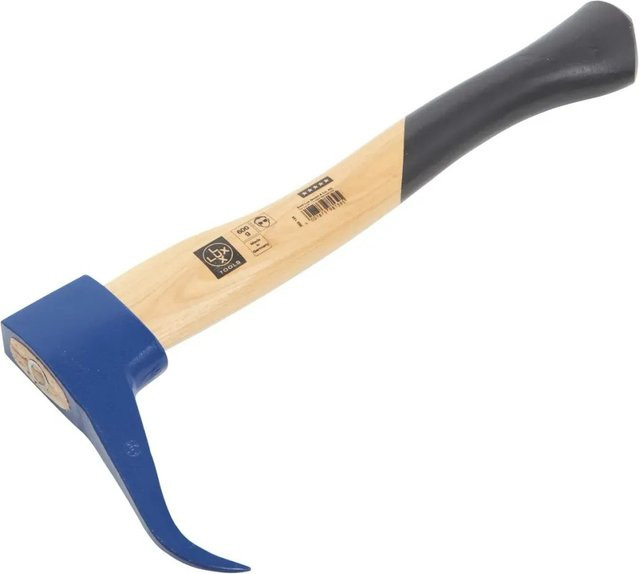 LUX-TOOLS Sappie Comfort Gartenhandschaufel aus Schmiedestahl in Blau mit Holzgriff, Gewicht: 550 g - Bild 1