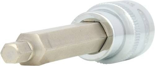 KS Tools CHROMEplus Bit-Stecknuss Innensechskant lang 6mm in Silber - Bild 1