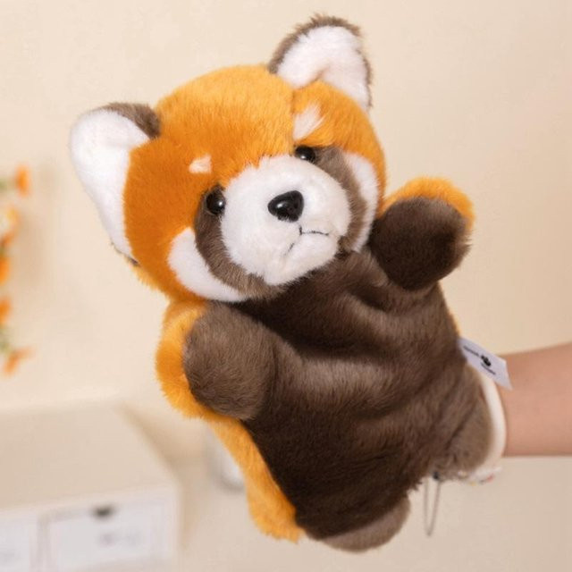 Roter Panda Handpuppe Plüschtier, orange, ab 0 Jahren - Bild 1