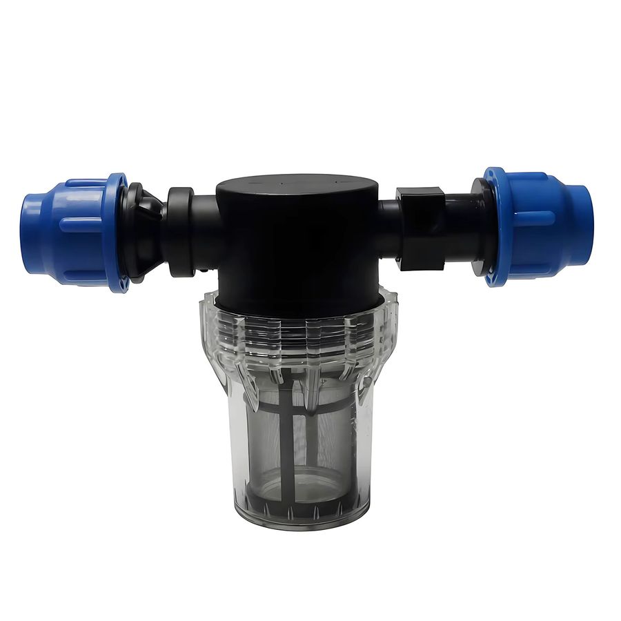 3er Set Garten Bewässerungsset mit Wasserfilter, Rohrverbindern und Wassertankstecker für 20mm Rohre aus Kunststoff - Bild 3