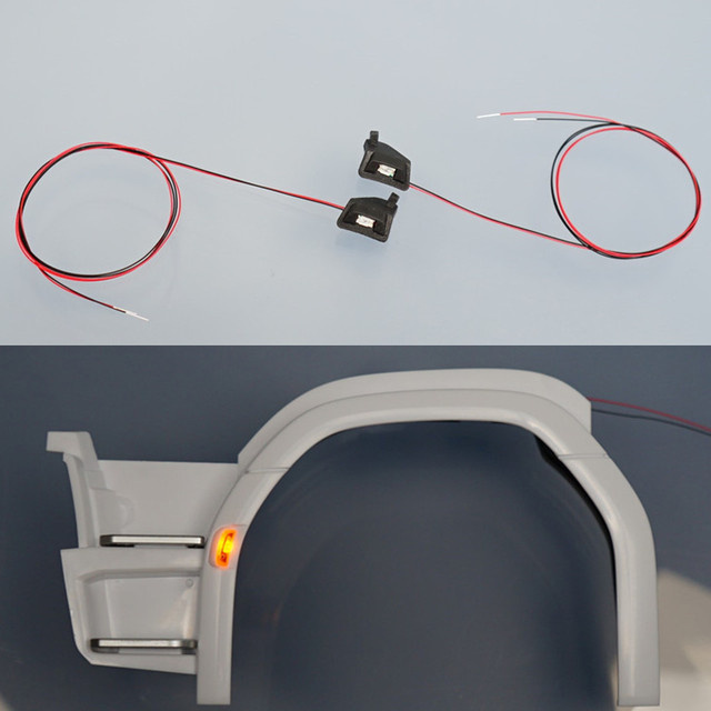 Tamiya LED-Vorderrad-Augenbrauenlichter, gelbe Lampe, Zubehör - Bild 1
