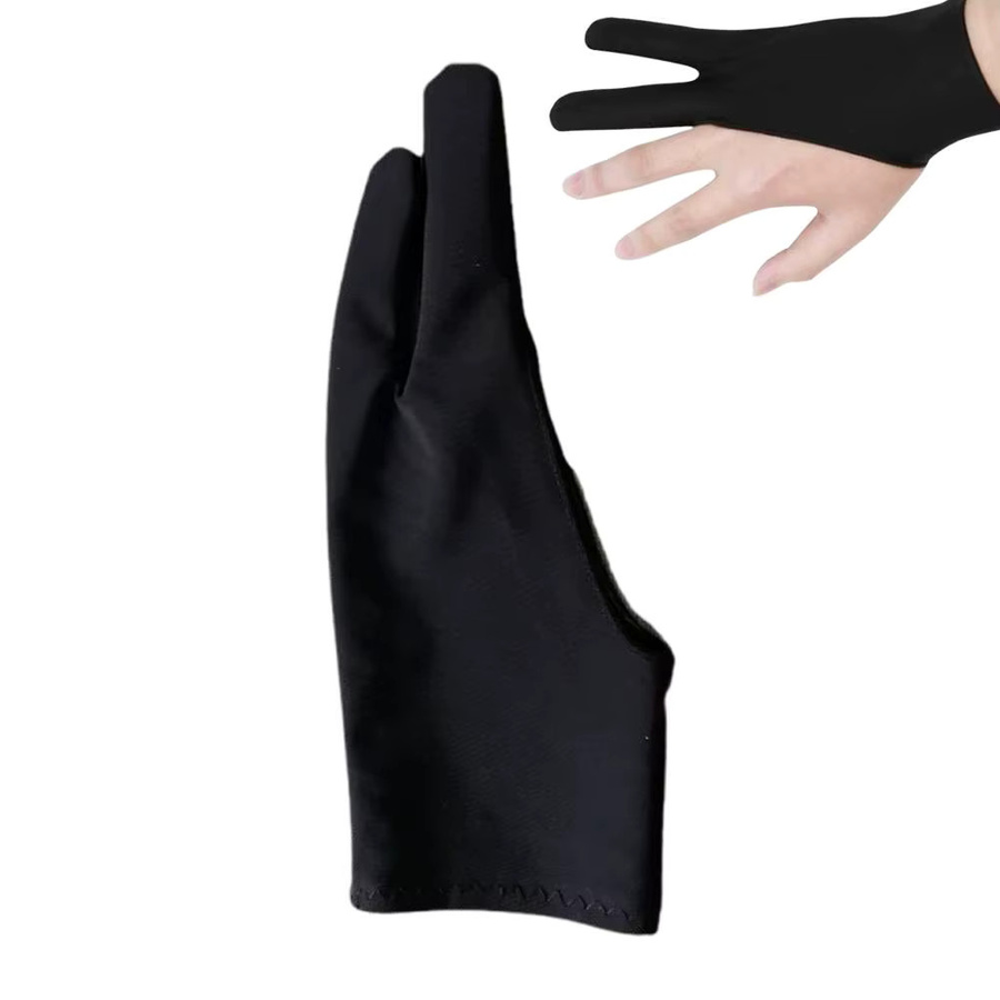 2-Finger-Anti-Touch-Handschuhe für iPad und Grafiktablett aus Nylonfaser in Schwarz - Bild 7