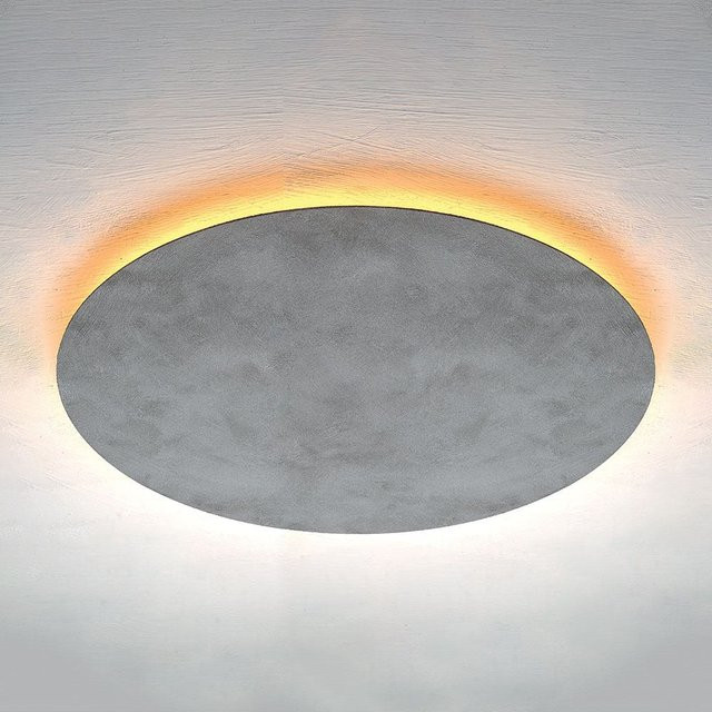 Escale Blade 79 LED-Deckenleuchte in Grau mit Betonoptik und Aluminium, 2700K - Bild 1