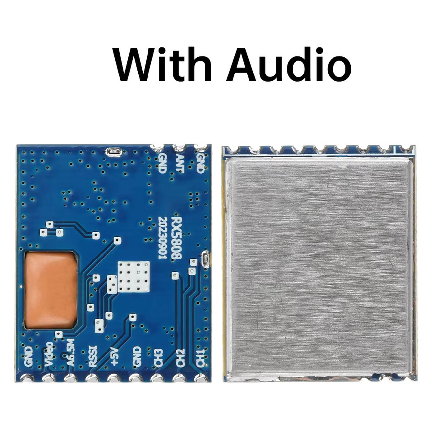 diymore RX5808 Wireless Audio Video Receiver Board Modul 5,8G Frequenz Phase Lock Analog AV Signal Ausgang 3,5V 170mA - Bild 2