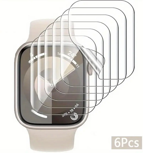 PEO HD Hydrogel Displayschutzfolie für Apple Watch Serie 9 8 7 6 5 4 3 SE sowie Ultra 2, transparent - Bild 1