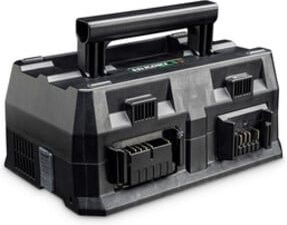 HiKOKI Multi Volt Ladegerät UC18YTSLS Schwarz mit USB-A und USB-C Anschlüssen für 12V, 14,4V und 18V Akkus - Bild 1