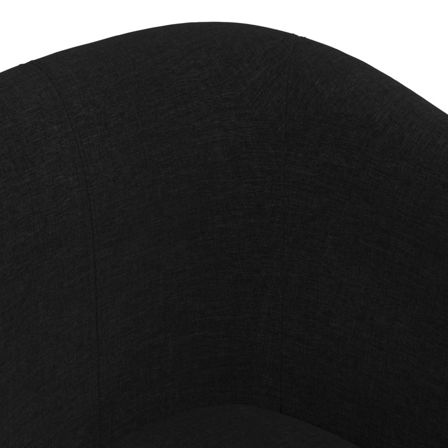 vidaXL Clubsessel Schwarz mit Stoffbezug und Holzgestell - Bild 5
