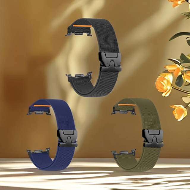 fiterme Uhrenarmband Nylon, Schwarz, Unisex - Bild 1