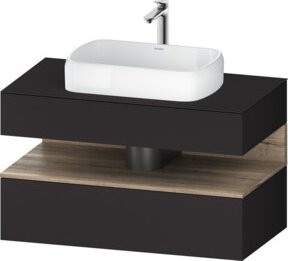 Duravit Waschtischunterschrank Qatego in Grau, B/T/H: 100 x 55 x 60 cm - Bild 1