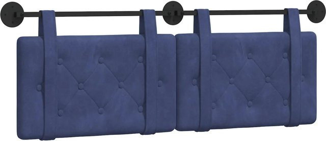 vidaXL Wandmontiertes Polsterpaneel aus Samt in Polizeiblau, B/H/T: 130 x 55 x 5 cm - Bild 1
