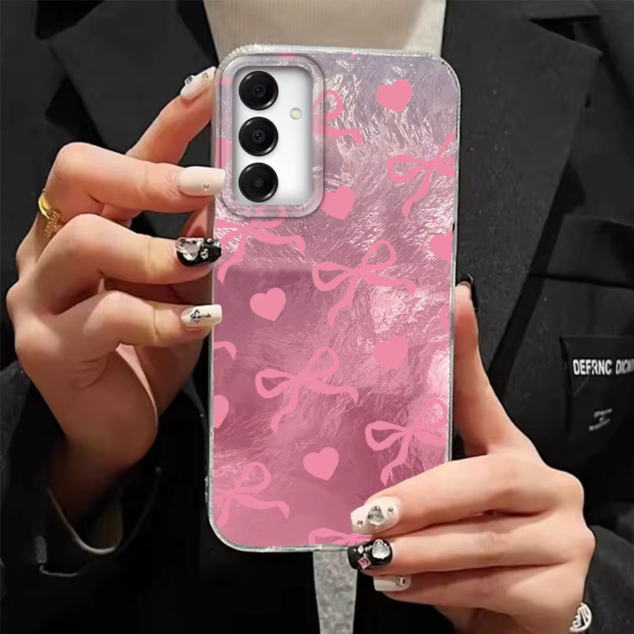 Bunte Handyhülle mit Herz und Schleife für Samsung Galaxy Modelle in Multicolour - Bild 2