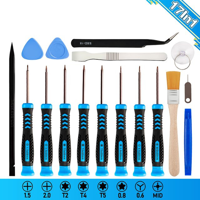 Lefavor Handy-Reparatur Werkzeugset mit Schraubendrehern in Multicolour für iPhone, Nintendo, iPad und Laptop - Bild 1