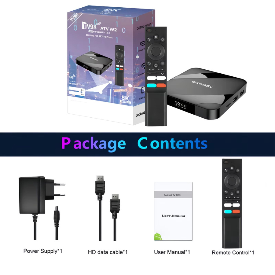 Bytelike Android 11 TV Box mit 64GB Speicher, 8K-Unterstützung, Quad Core, 2.4G/5G WiFi, BT5.1, HDMI, Dual USB, HDR10+ und 3D, Schwarz - Bild 4