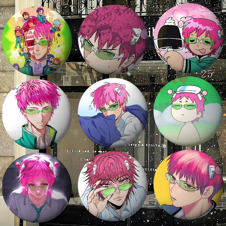 52TOYS Brosche, Metall, Weißblech, The D-Disastrous Life Of Saiki K - Bild 3