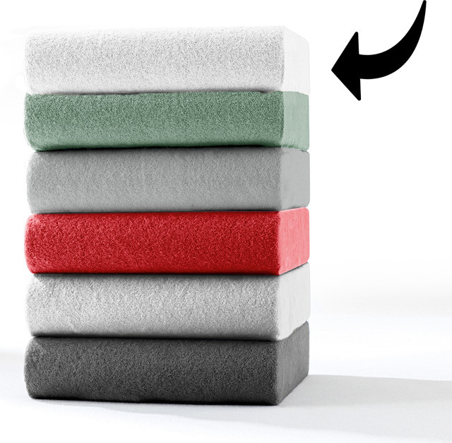 Dreamtex Polar-Fleece-Spannbetttuch aus Polyester, B/T: 90 x 100 cm, Höhe: 30 cm - Bild 1