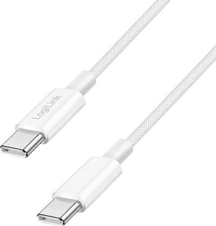 LogiLink USB-C Kabel USB 2.0 in Weiß, Länge: 1,5 m