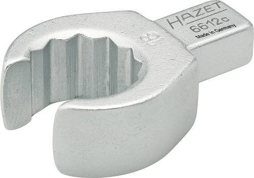Hazet Einsteck-Ringschlüssel 6612C-12 mit 9 x 12 mm Vierkant und 12 mm Außen-Doppel-Sechskant Profil in Silber - Bild 1