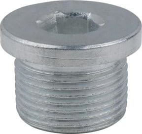 KS Tools Ölablassschraube mit Innensechskant 10mm, M22x1,5x13,5mm, Farbe: Silber, 25er-Pack - Bild 1