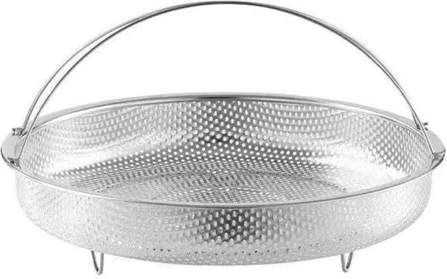 CosyHome Dampfgaraufsatz aus Edelstahl in Silber, runde Form, Durchmesser: 22,5 cm - Bild 1