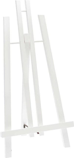 Rico Design Tischstaffelei aus Holz in Weiß, B/T/H: 24 x 50 x 20 cm - Bild 1