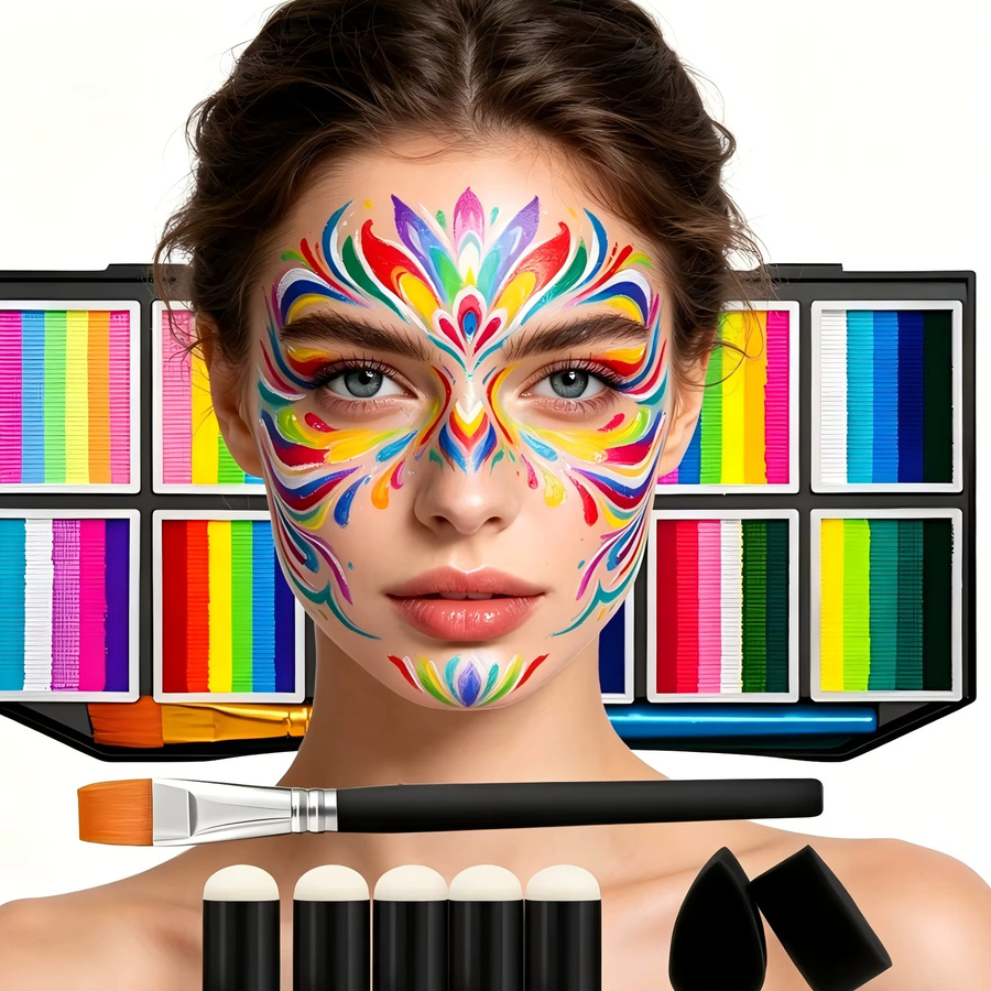 EYIR Gesichts- und Körperfarbenpalette, 65 Farben, Unisex - Bild 2