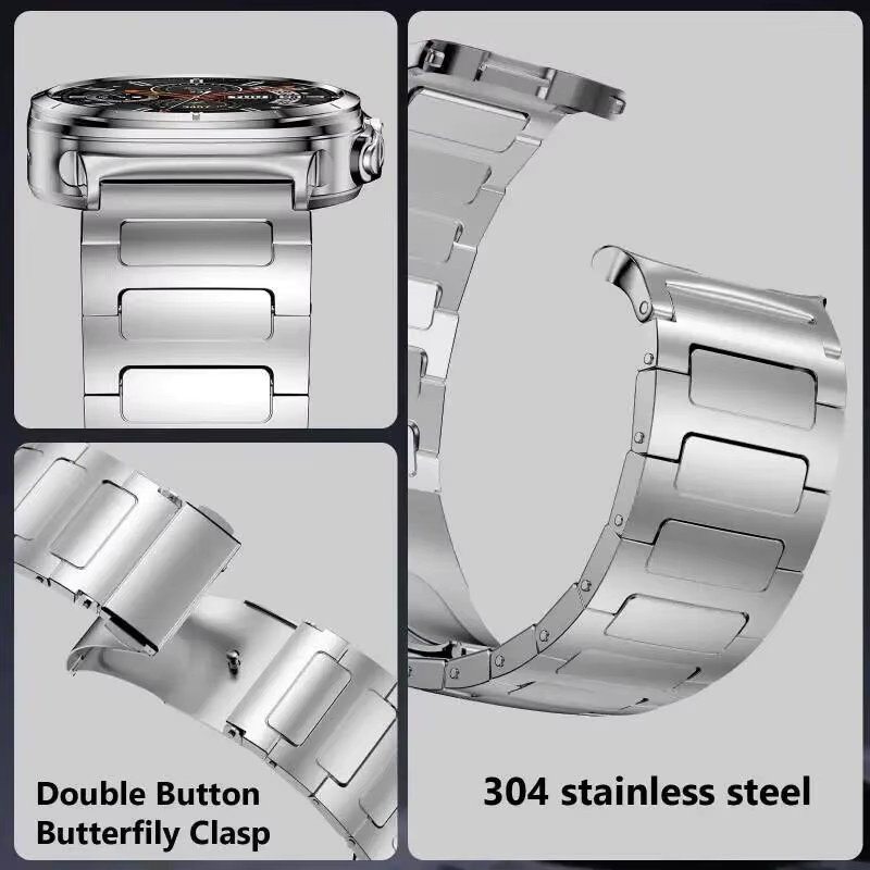 Correa Uhrenarmband Edelstahl, Silber, Samsung Galaxy Watch Ultra 47 mm, Unisex - Bild 3