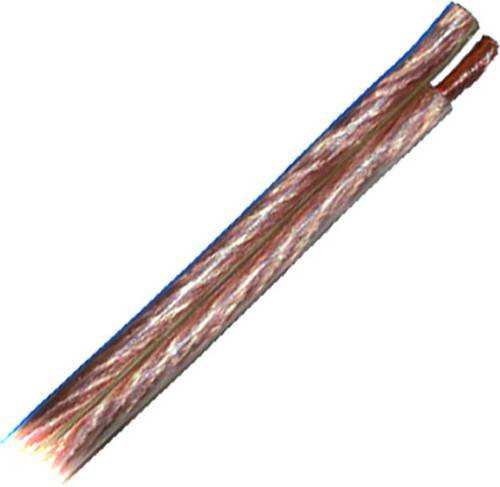 YFAZ RG100 Lautsprecherkabel 2x4,0 mm² in Transparent und Silber, 100 m - Bild 1