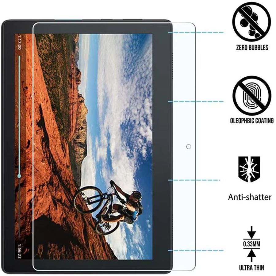 Lenovo Tab M10 TB-X605F X505F Displayschutzfolie aus 9H gehärtetem Glas, transparent, 1 Stück - Bild 2