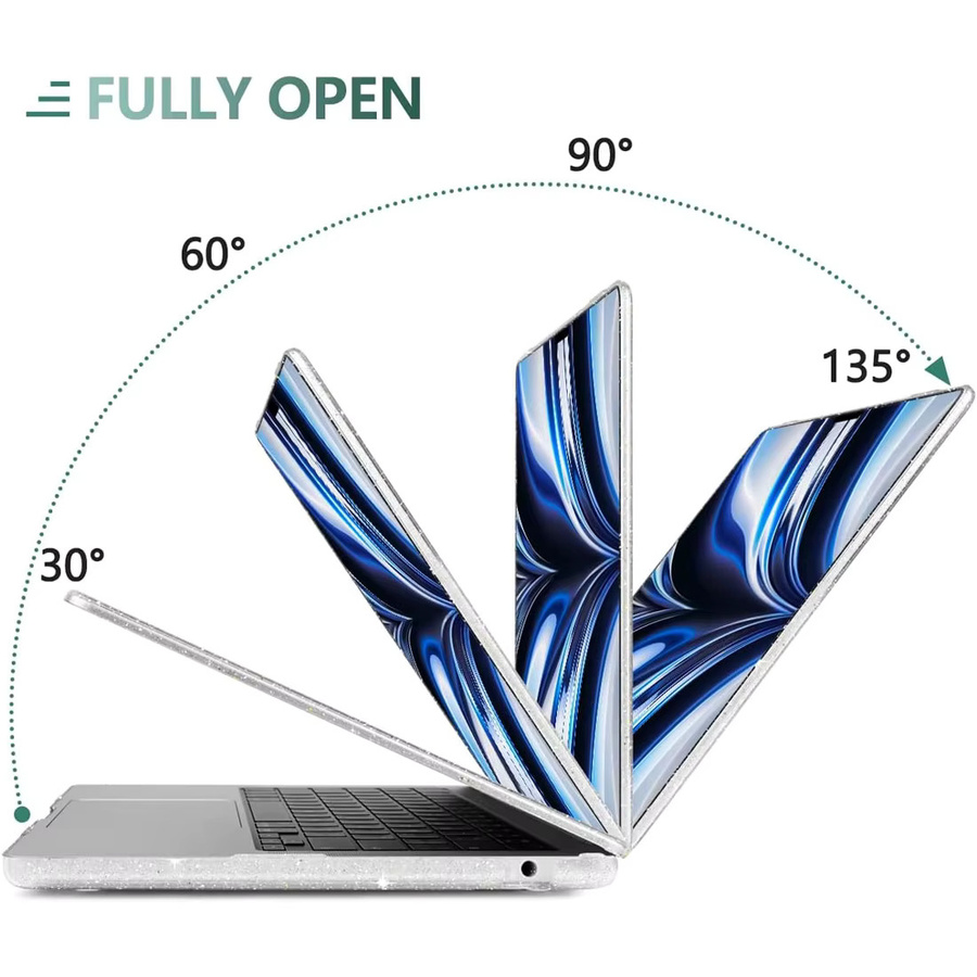 Laptop-Hülle für Apple MacBook Air 13 M1 A2337 und MacBook Pro 14 M5 Pro A3434 in Schwarz - Bild 2
