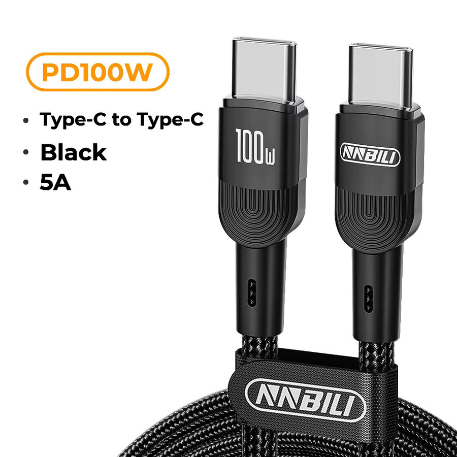 NNBILI USB Typ-C Schnellladekabel für iPhone 16 15 14 13 12 11, Huawei, Realme, Oppo, OnePlus und Xiaomi, USB-C Ladekabel in Schwarz oder Blau - Bild 6