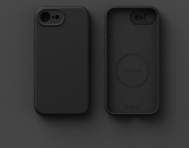 Magnetische flüssige Silikon-Handyhülle von YULIN für iPhone 12 bis iPhone 17 Pro Max in Schwarz mit matter Abdeckung - Bild 1