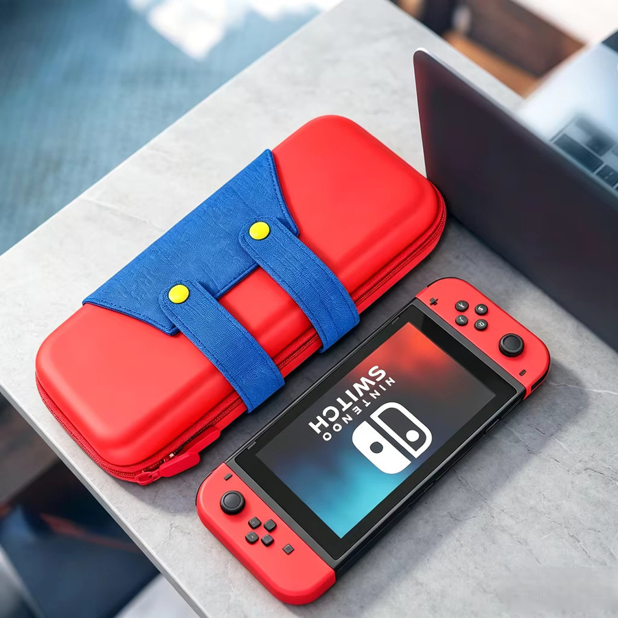 Stoßfeste EVA-Aufbewahrungshülle für deine Nintendo Switch Konsole mit 10 Spielkartenfächern - Bild 3