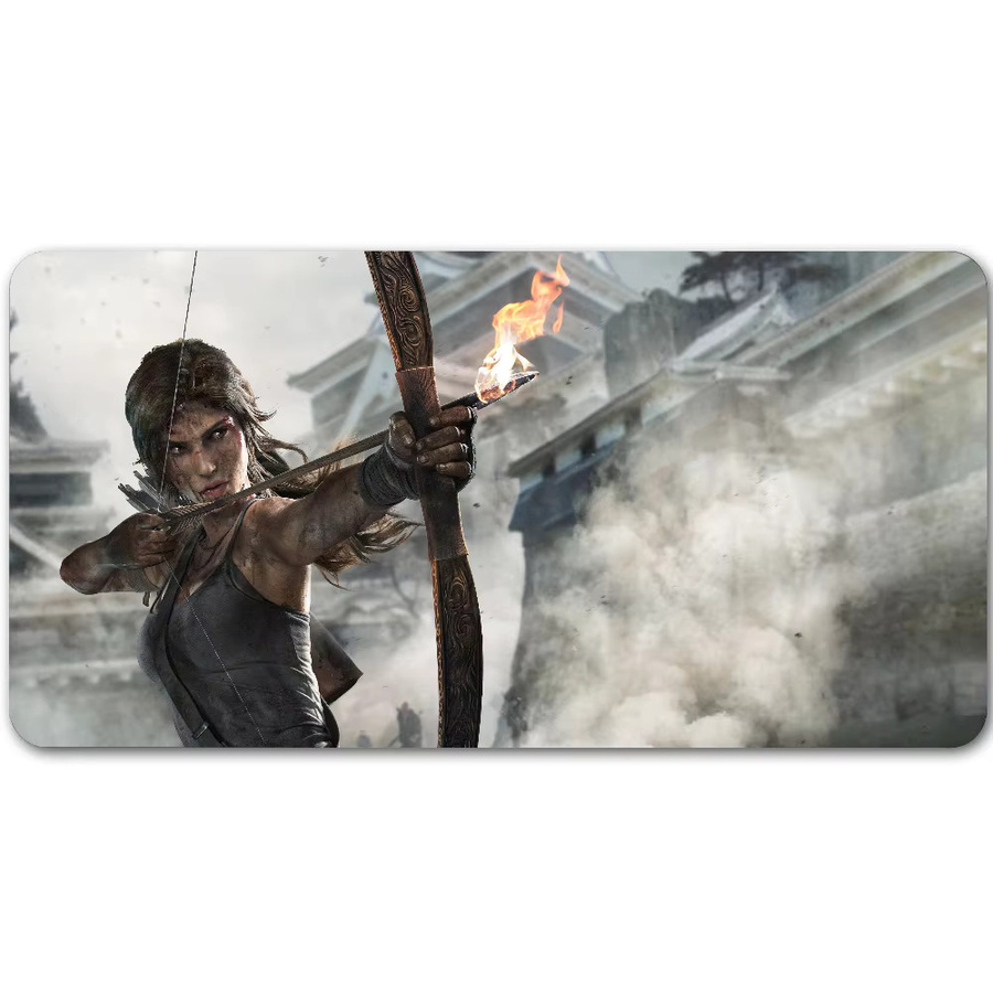 Game T-Tomb R-Raider Mauspad in Multicolour, rutschfeste Gamer-Schreibtischunterlage für Laptop und Büro - Bild 7