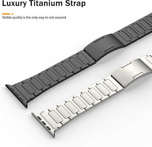 Armband Titanlegierung, Silber, Unisex, für Apple Watch - Bild 1