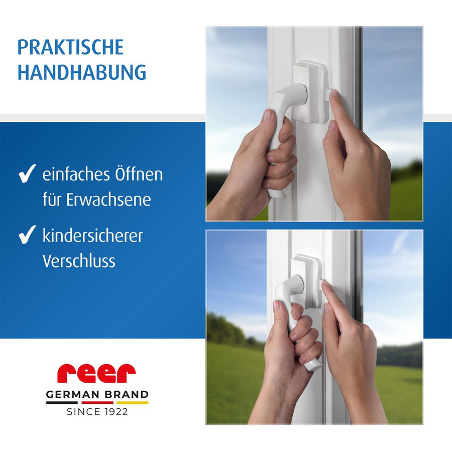 Reer WinLock Fenster- und Balkontürsicherung in Weiß - Bild 3