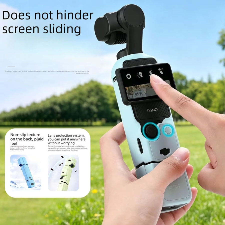 Kratzfeste Silikon-Schutzhülle in Macaron-Farben für deine DJI OSMO Pocket 3 und Pocket 4 Actioncam - Bild 3