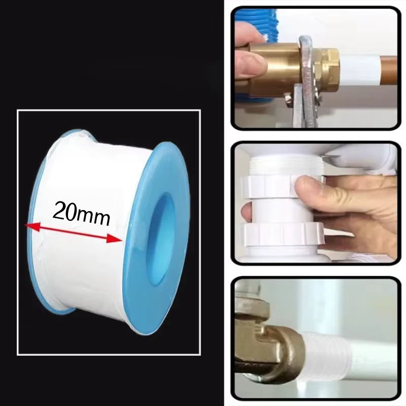 PTFE Teflon Dichtungsband in Weiß für die Abdichtung von Wasserhähnen, Sanitärinstallationen und Gasleitungen - Bild 2