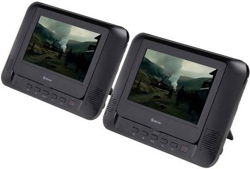 Denver MTW-793 Tragbarer DVD Player mit 7 Zoll LCD Display in Schwarz mit Akku, USB und SD-Anschluss - Bild 3