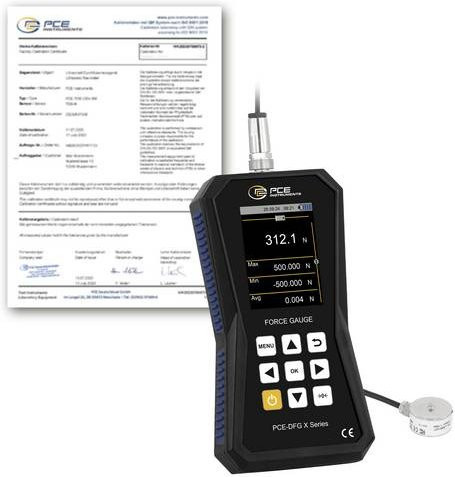 PCE Instruments PCE-DFG 0K5 XF-ICA Kraftmessgerät in Schwarz - Bild 1
